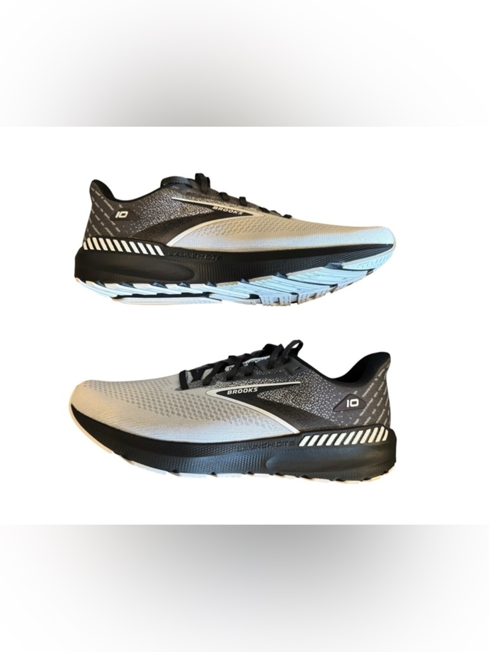 Brooks Launch GTS 10 Gray and Black Men's Running Sneaker Size 10.5 Wide - Picture 9 of 11